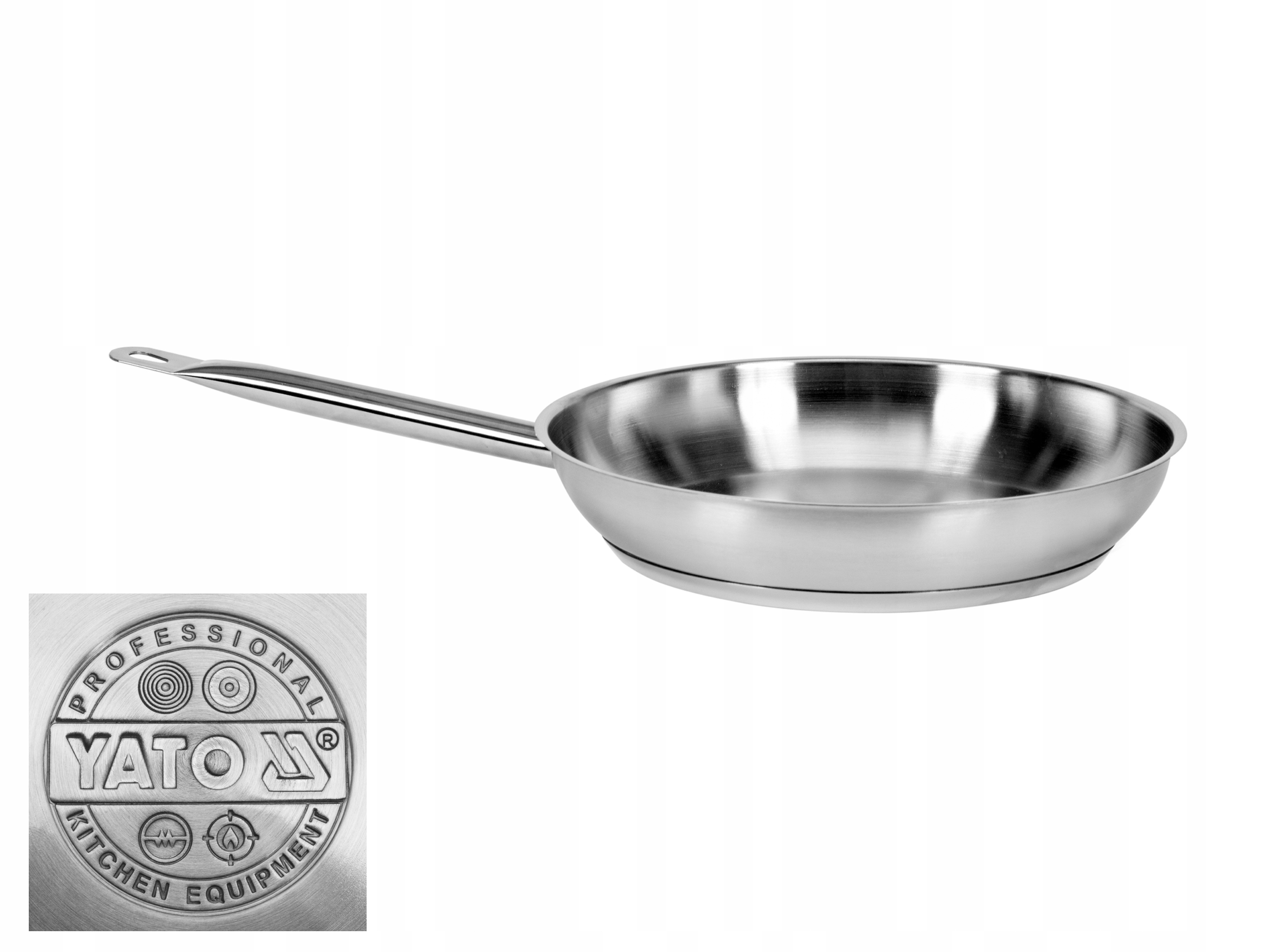 

Profesjonalna Patelnia 28 cm Ze Stali Nierdzewnej