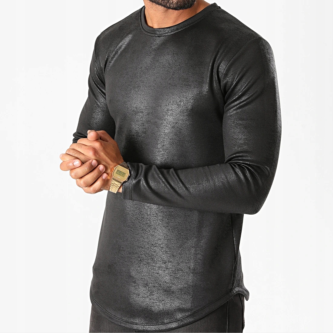 Longsleeve pánská mikina Shine Stínovaná Athletic