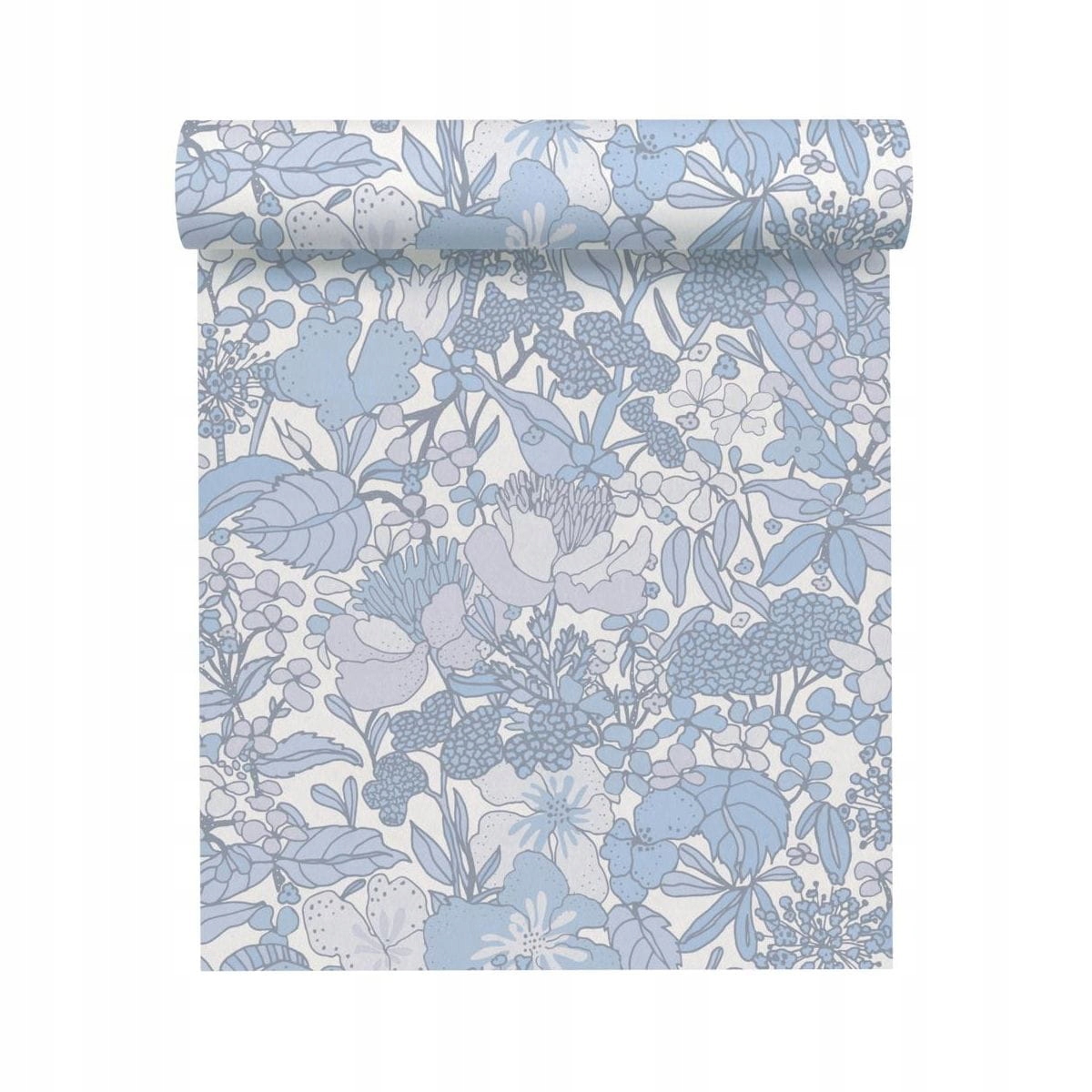 Tapeta As Creation Floral Impression 377566 bílo-modrá 53x1005 cm