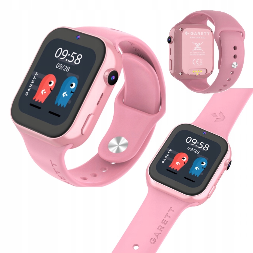 Chytré Hodinky Pro Děti Hodinky Garett Kids Twin 2 4G růžové