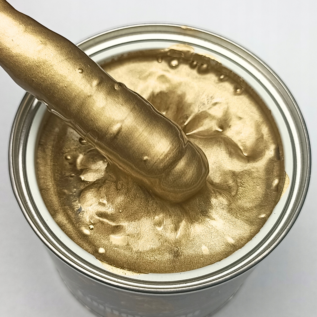 Zlatý Lesk! Hustá Barva Zlatá Na Kovové Dřevo Linitowood Antique Gold 0,8