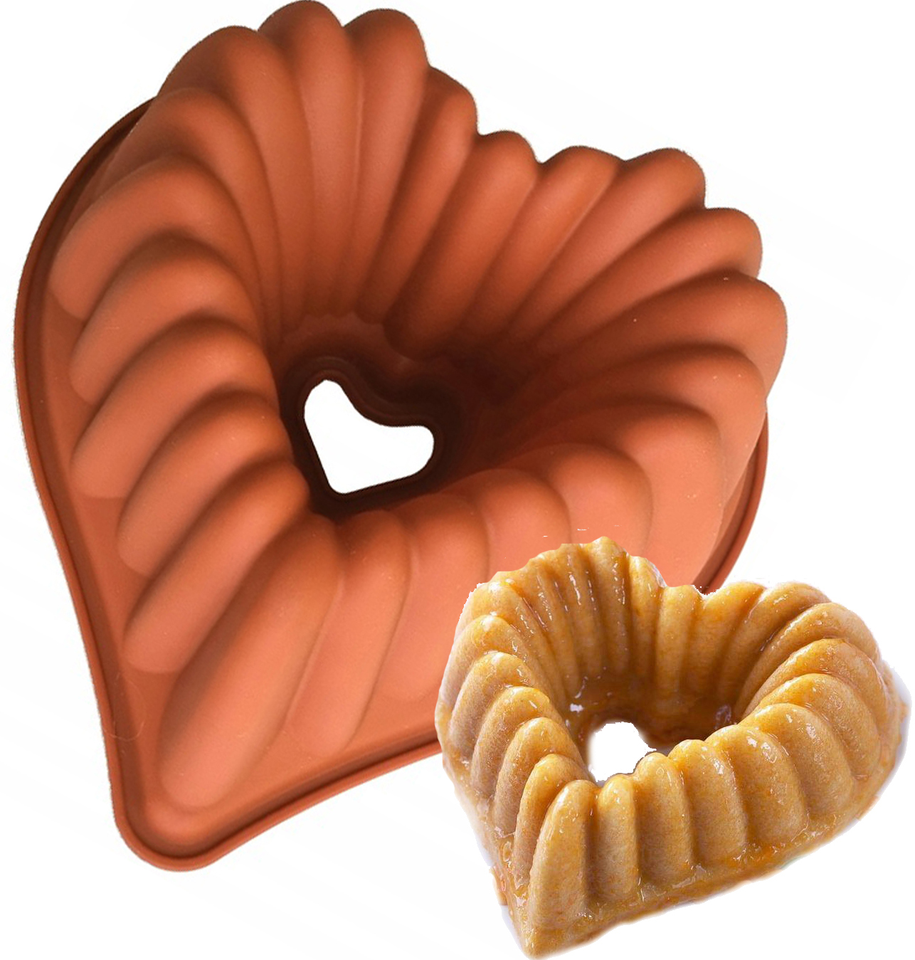 BABA SERCE foremka SILIKONOWA do BABKI BABKA BABY forma DO SERCA DUŻA