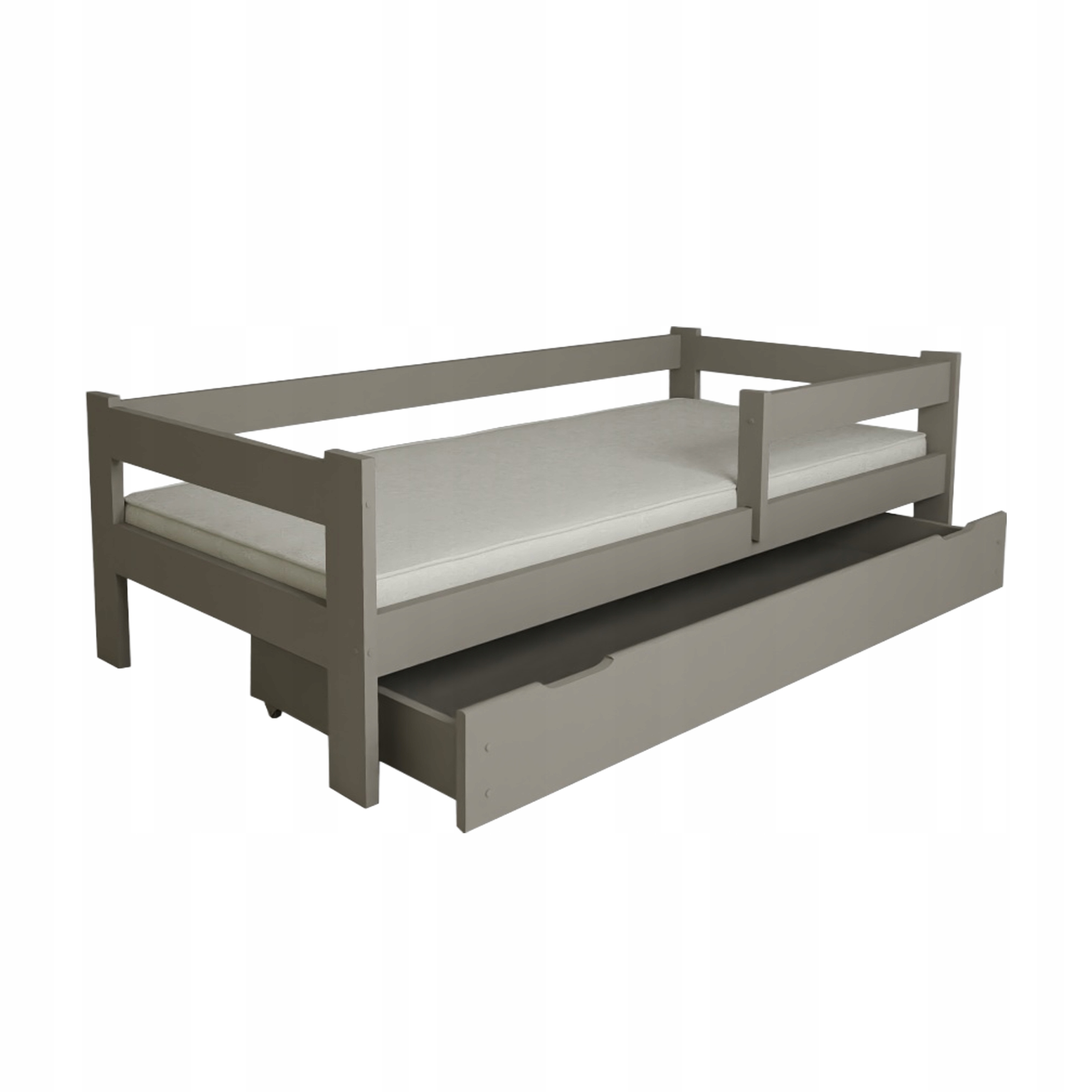 Dětská Postel Ala 80x160 Šedá Šuplík Rošt Bonus Dřevěný