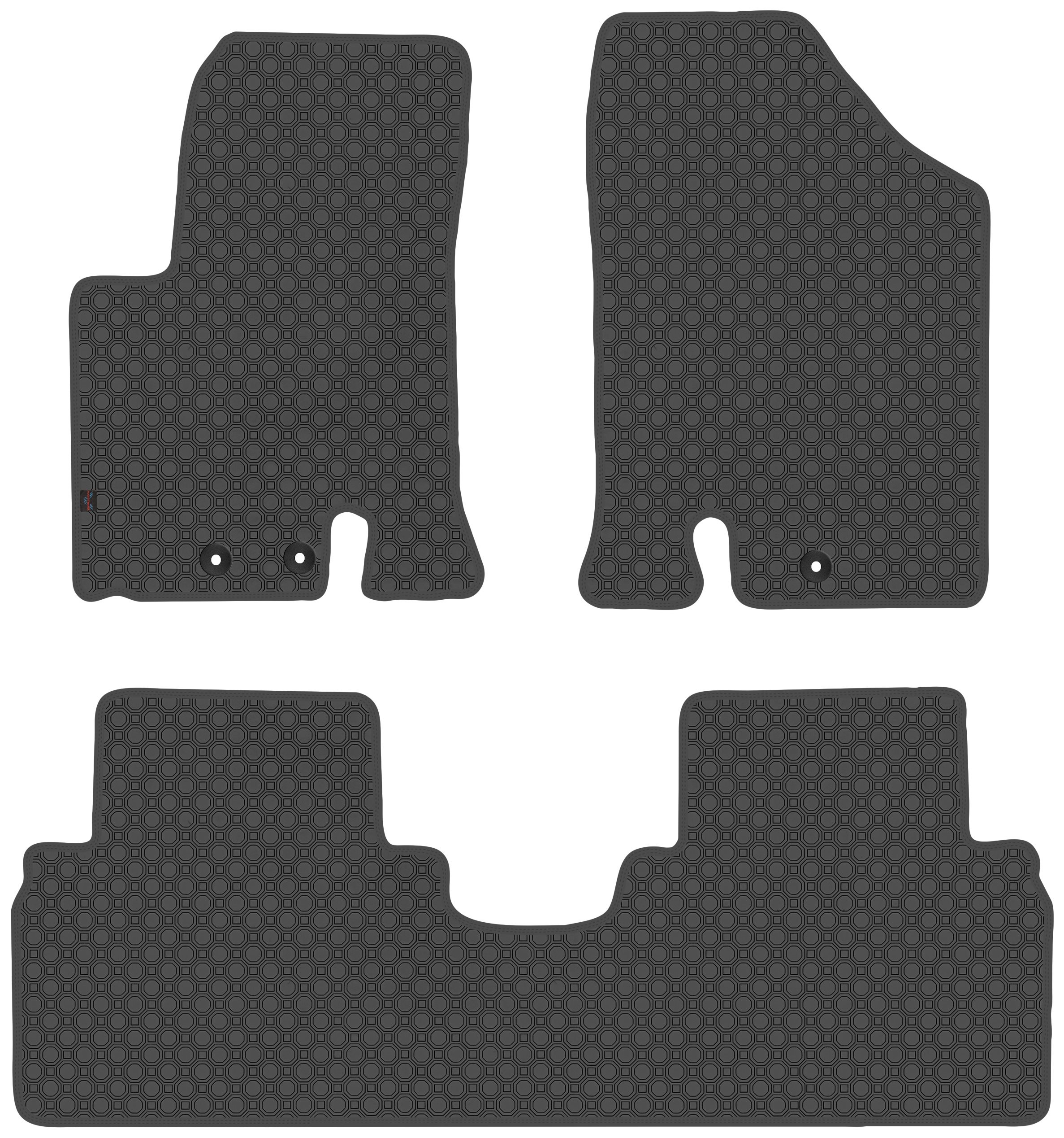 Kia Venga 2009-2017 Koberečky guma černá
