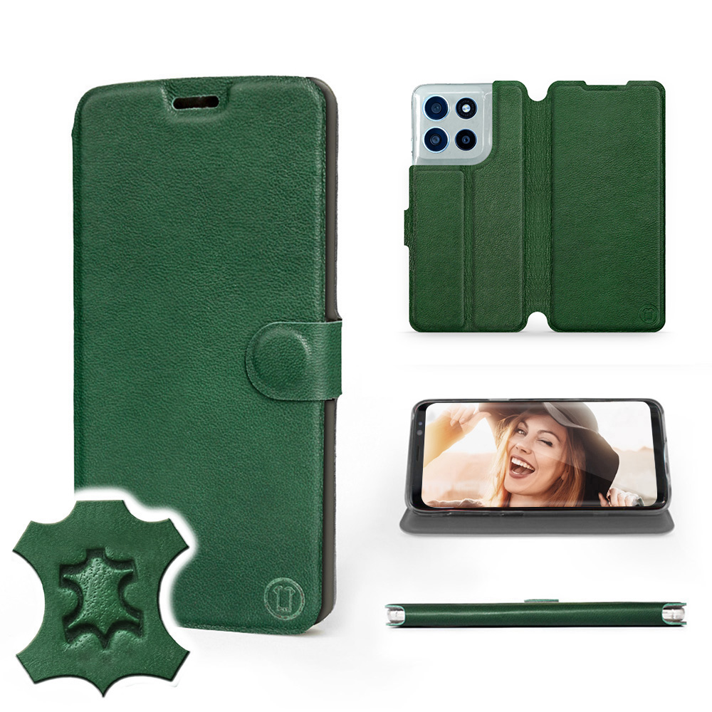 Etui Mobiwear do Motorola Moto G56 5G Green Leat