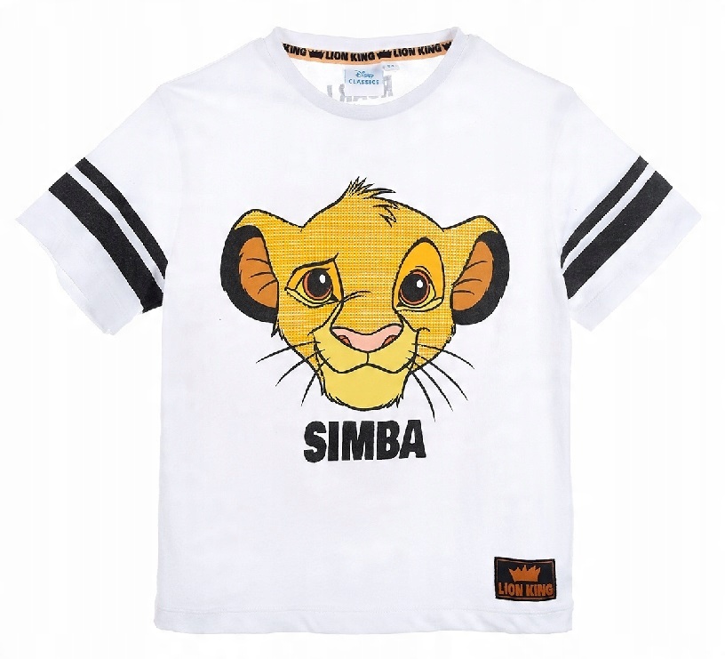 

Biały t-shirt chłopięcy Disney Król Lew 98