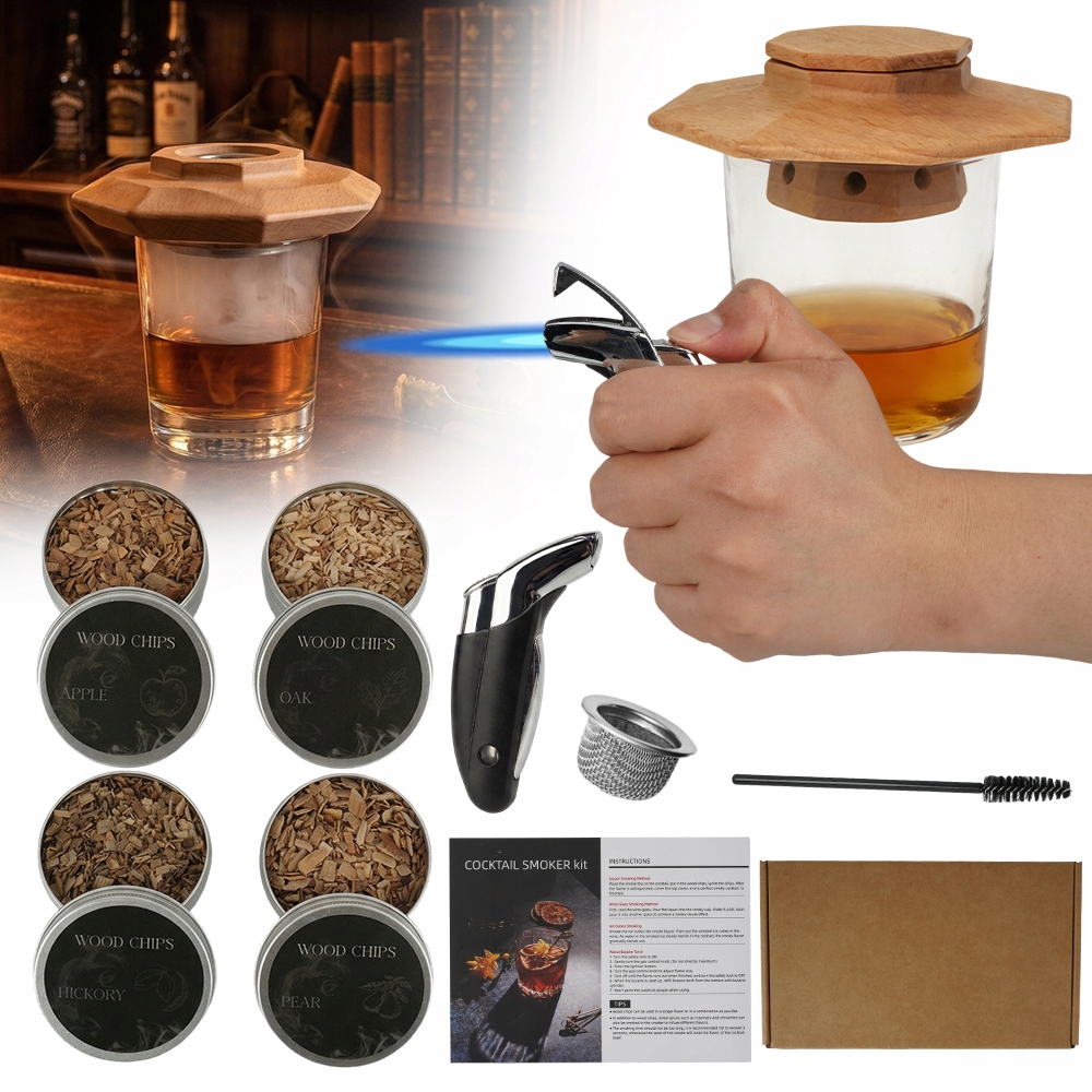 Sada Na Uzení Whisky Smoker Gadget Dárek Pro Přítele Muže