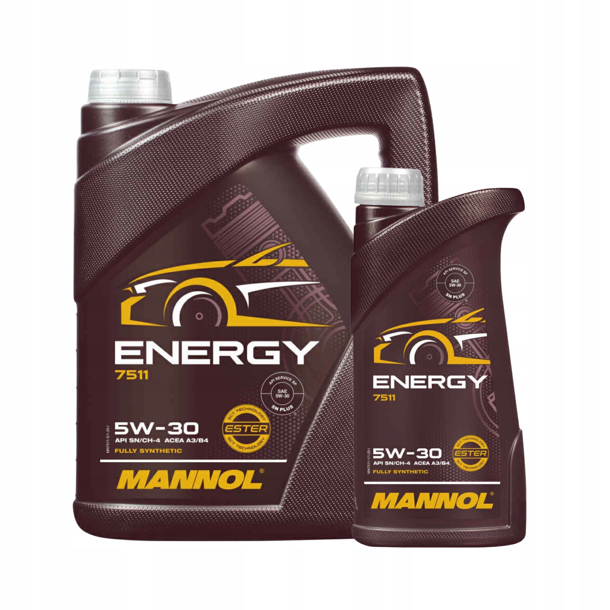 Mannol Energy 7511 5w30 syntetyczny 6L (zestaw 5+1)