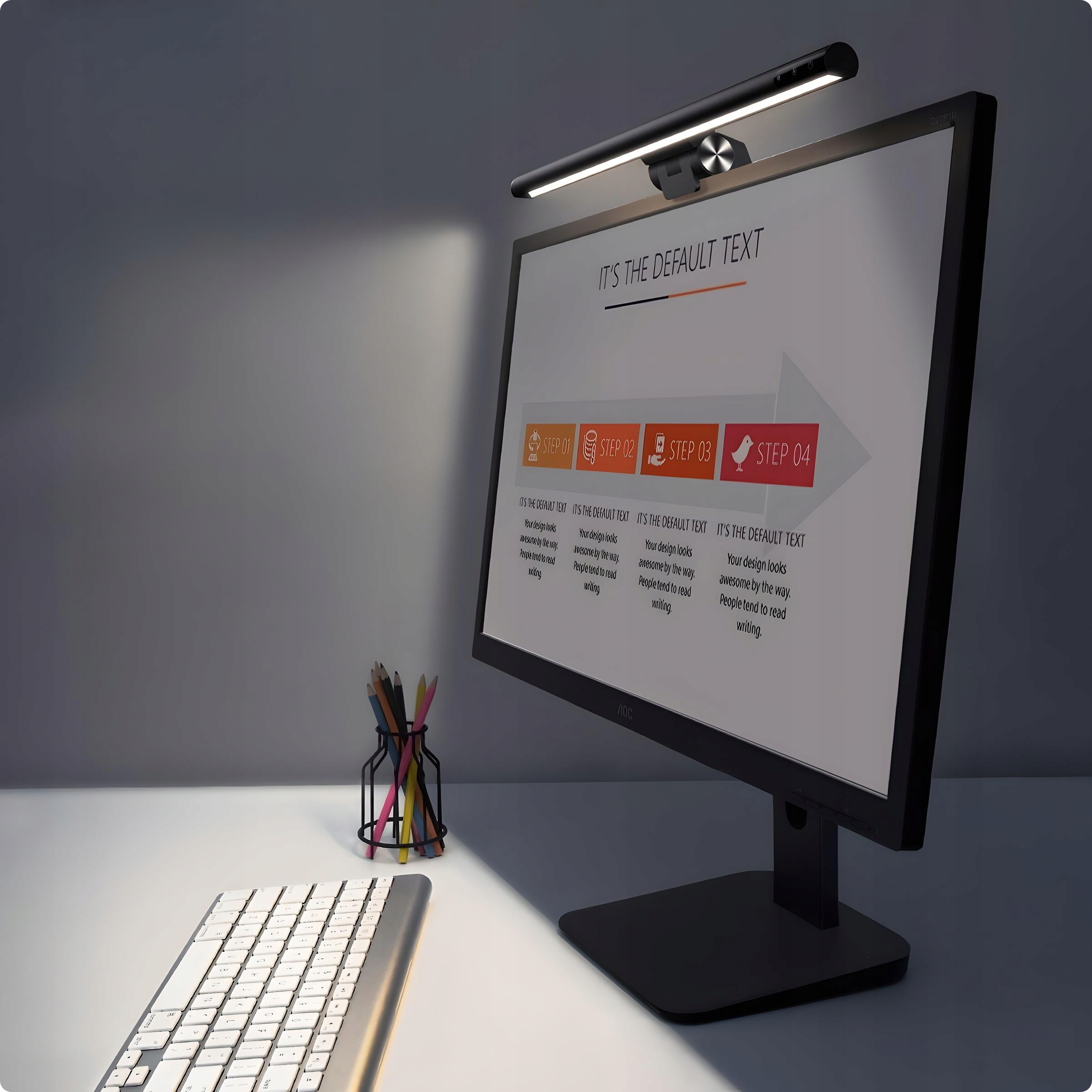 BASEUS LAMPKA LED DO KOMPUTERA MONITORA NA MONITOR KLIPS REGULOWANA NOCNA Kod producenta DGIWK-B01