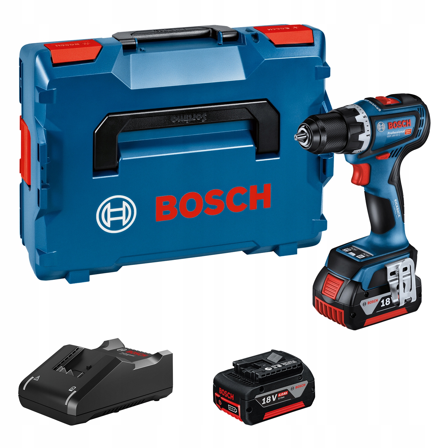 Bosch Wiert-wkręt GSB18V-90C (2x5,0Ah, Lb) 06019K6106