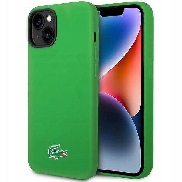 Lacoste LCHMP14SSLON iPhone 14 15 13 6,1" zelený/zelený pevný silikonový kryt