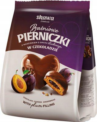 12 Sztuk Skawa Pierniczki Baśniowe Śliwkowe W Czekoladzie 150G