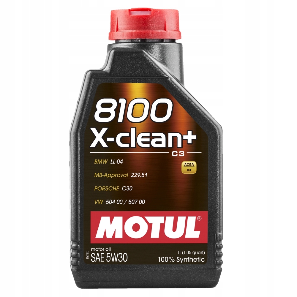 Olej silnikowy Motul 8100 X-clean+ 5W30 1L 106376 LL-04 Vw 504 507 229