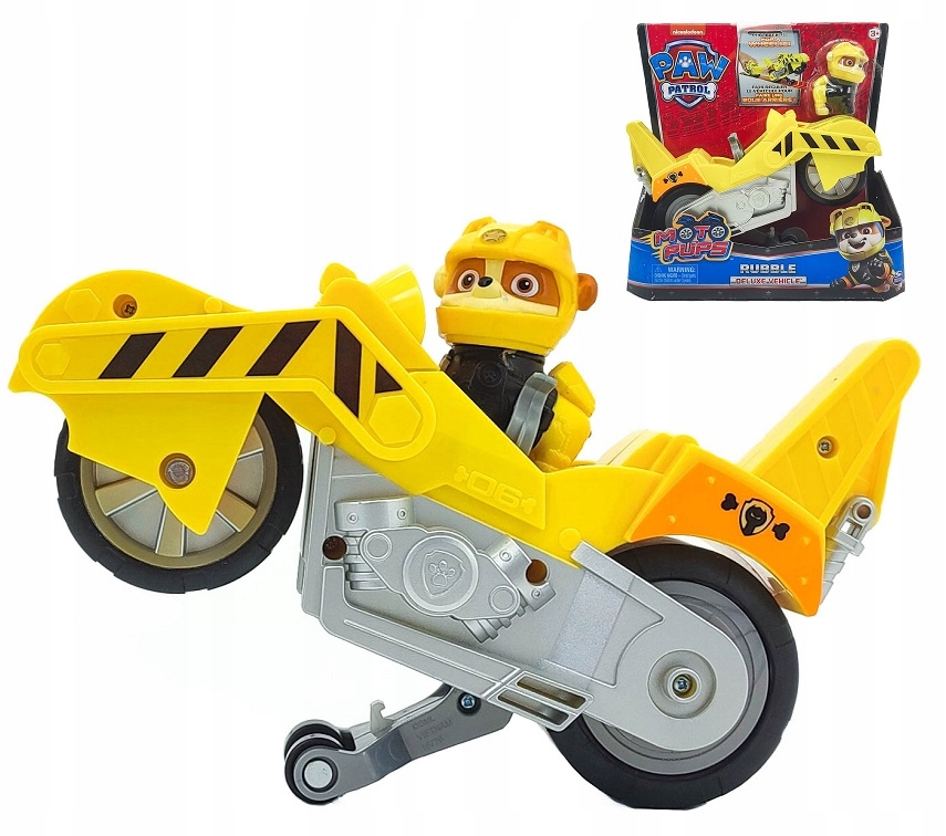 

Psi Patrol Rubble Figurka I Motocykl Moto Pups