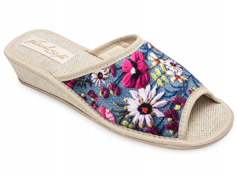 

Kapcie damskie Natural Style NS-055 Niebieskie 38