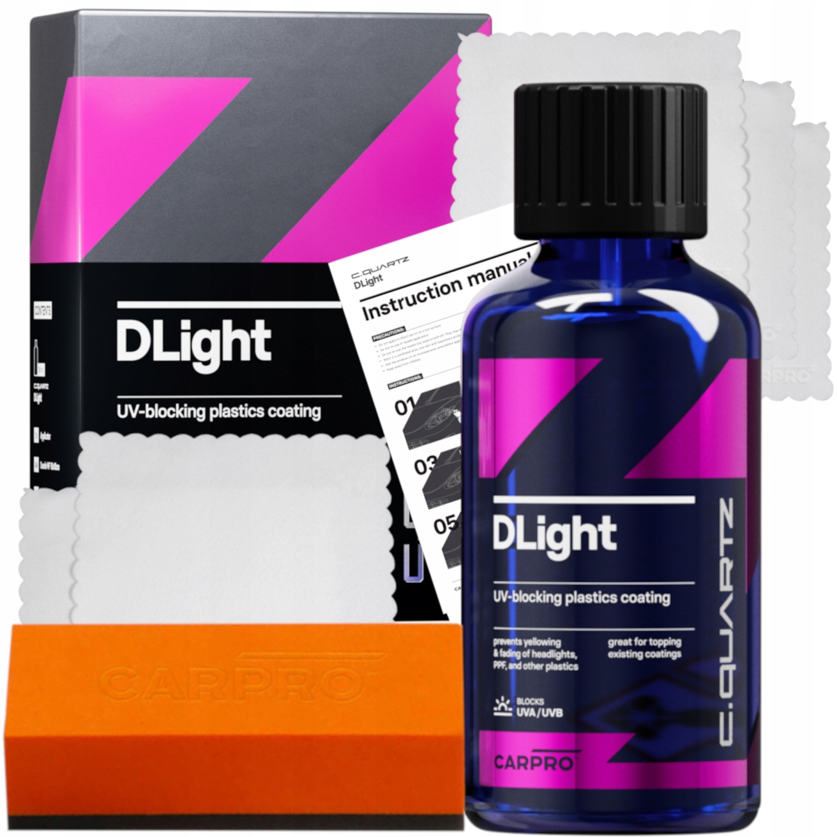 Keramický povlak CarPro DLight 50 ml Hydrofobní povlak 3 roky