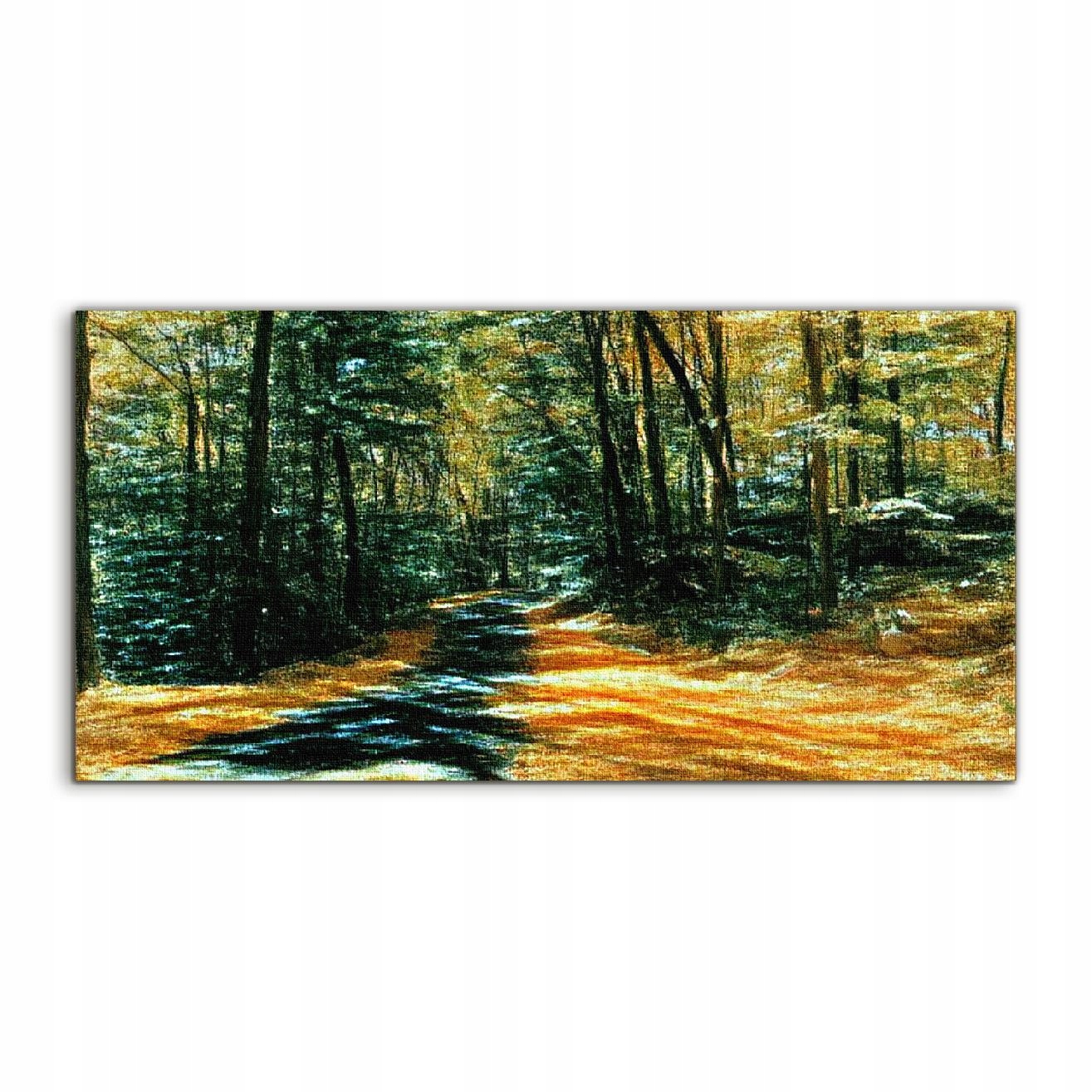 Akrylový obraz 120x60 závesný Jeseň Les Vetvy