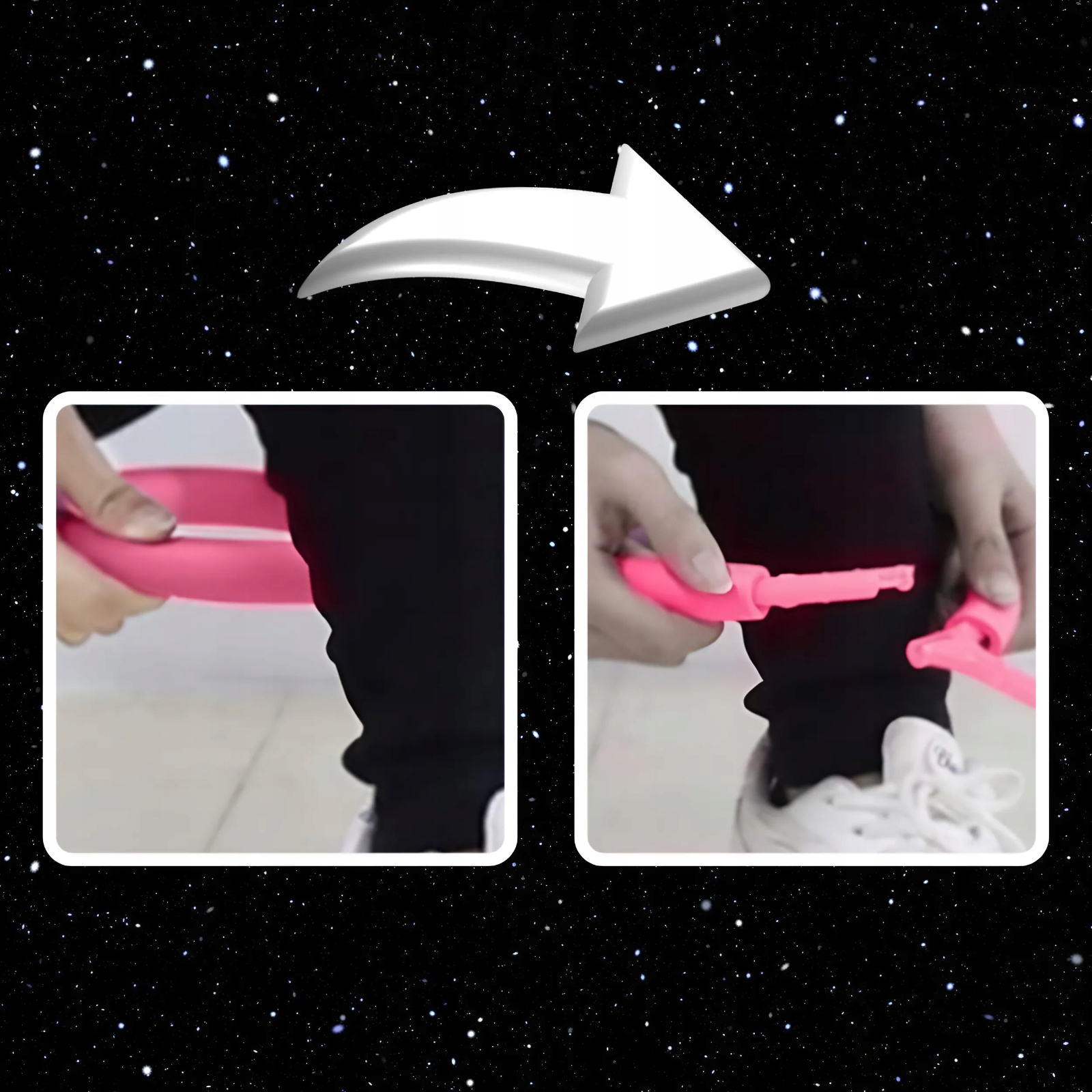 Skakanka na nogę HULA HOP skipper dla dzieci ŚWIECĄCA skip jump LED kolory Głębokość produktu 9.5 cm