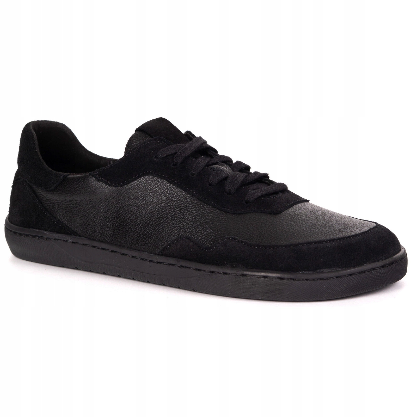Minimalistické kožené barefootové boty Wasak 0794W Černé 37