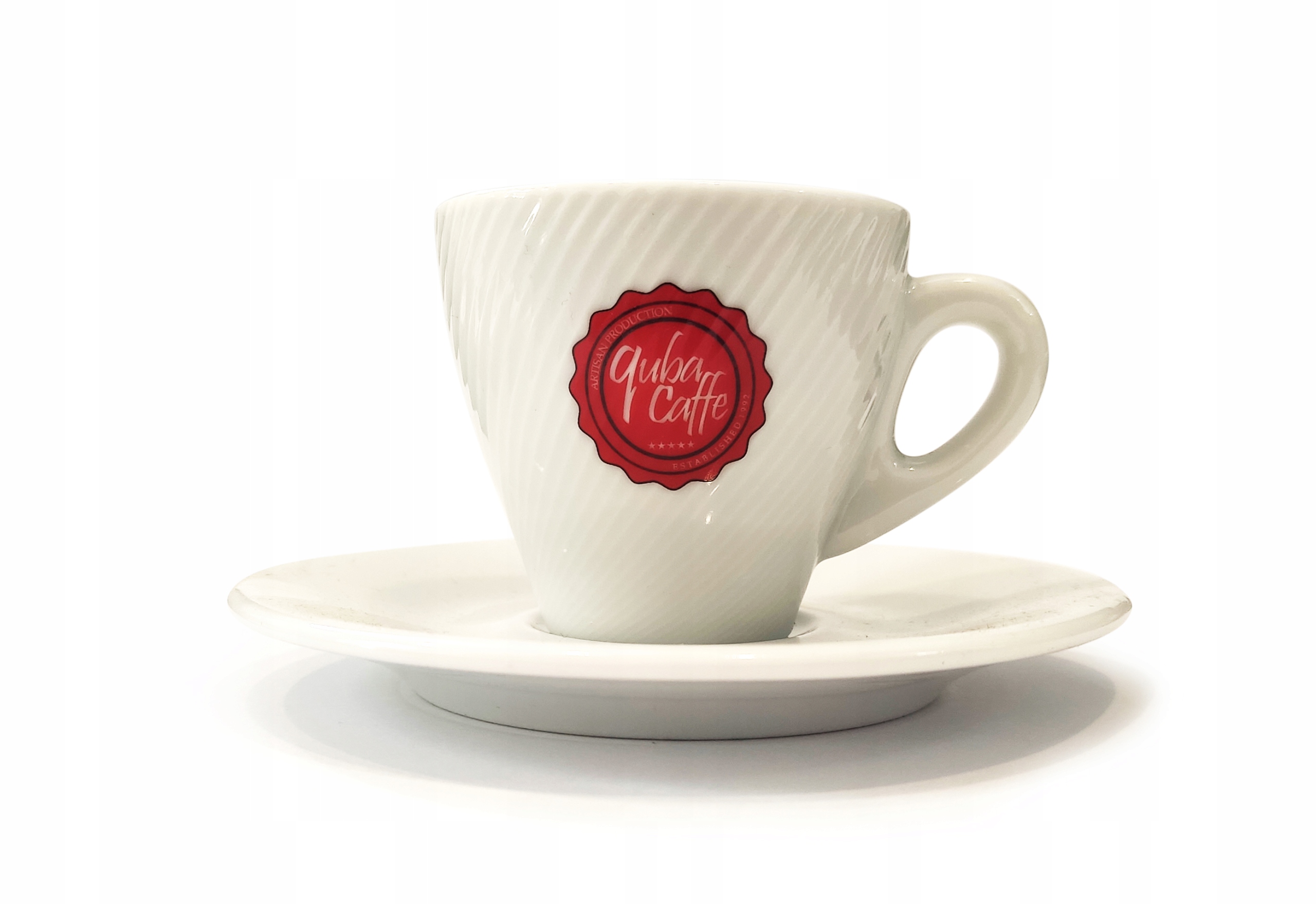 

Filiżanka Quba Caffe espresso biała spodek 70ml