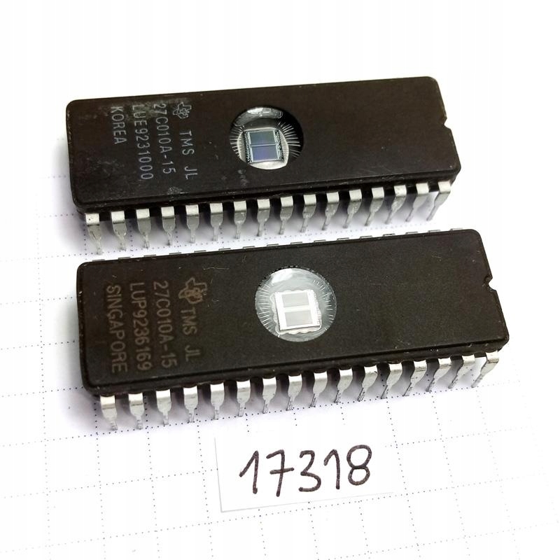 Pamięć EPROM 27C010 1Mbit 150ns CDIP32UV Texas Instruments TMS27C210A Producent Texas Instruments