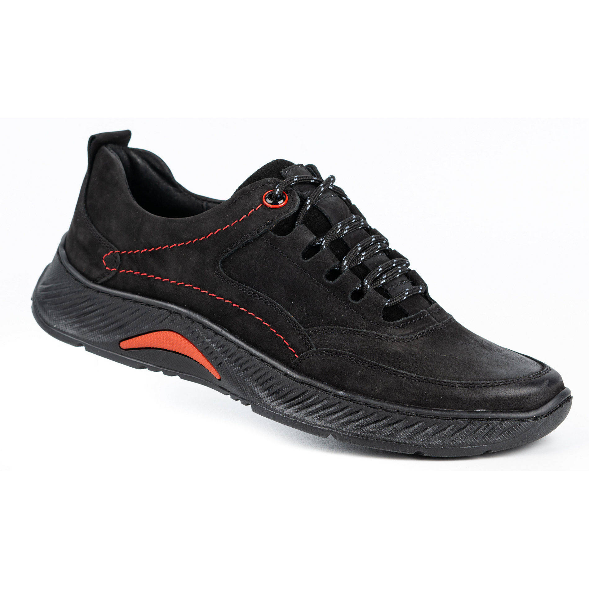 

Buty męskie skórzane Sport 922K czarny nubuk 40