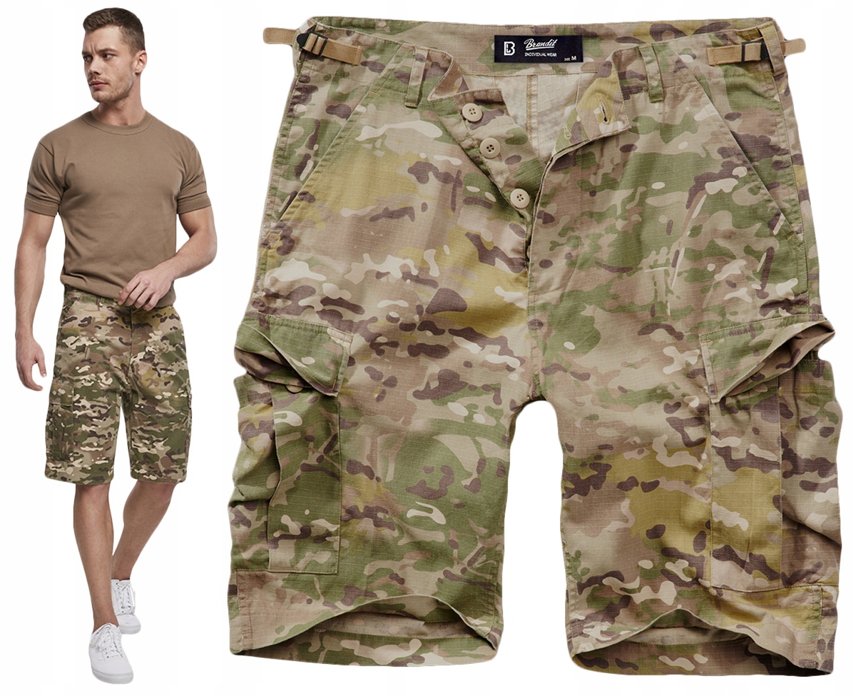 Krátké Kraťasy Vojenské Brandit Bdu Tactical Camo 5XL