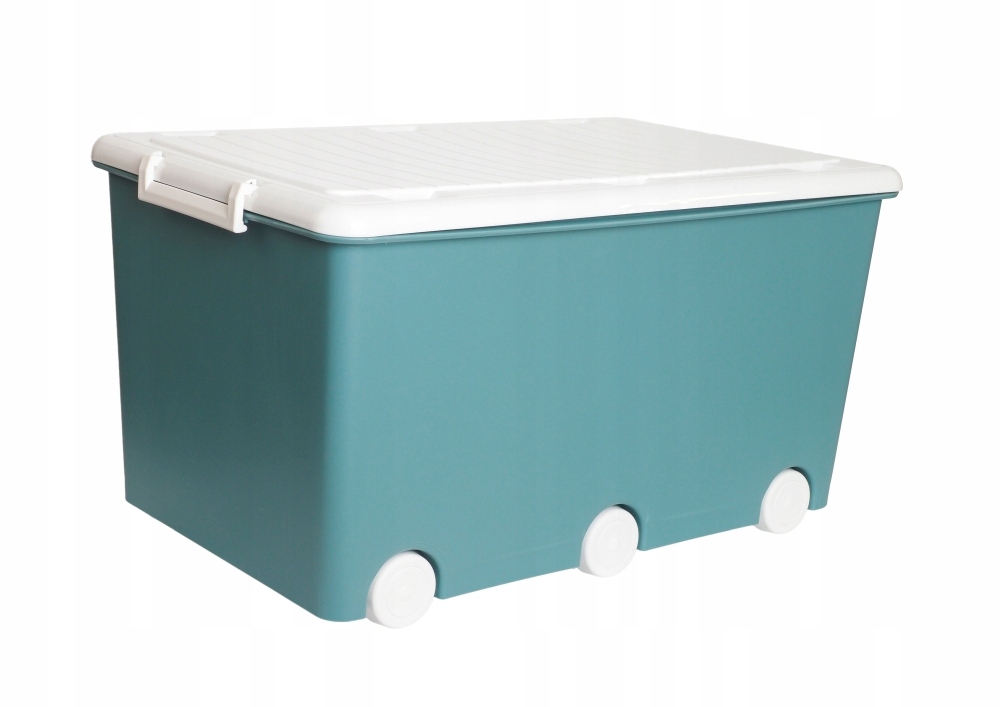 

Pojemnik Duży Chomik na zabawki Turkusowy, mat