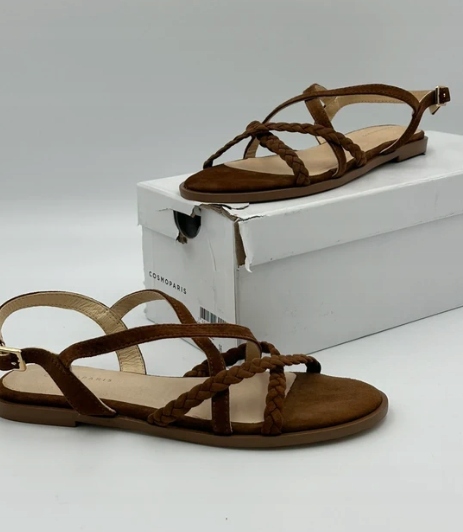 Dámské sandály Cosmoparis Hijia Vel marron nazouváky velikost 36