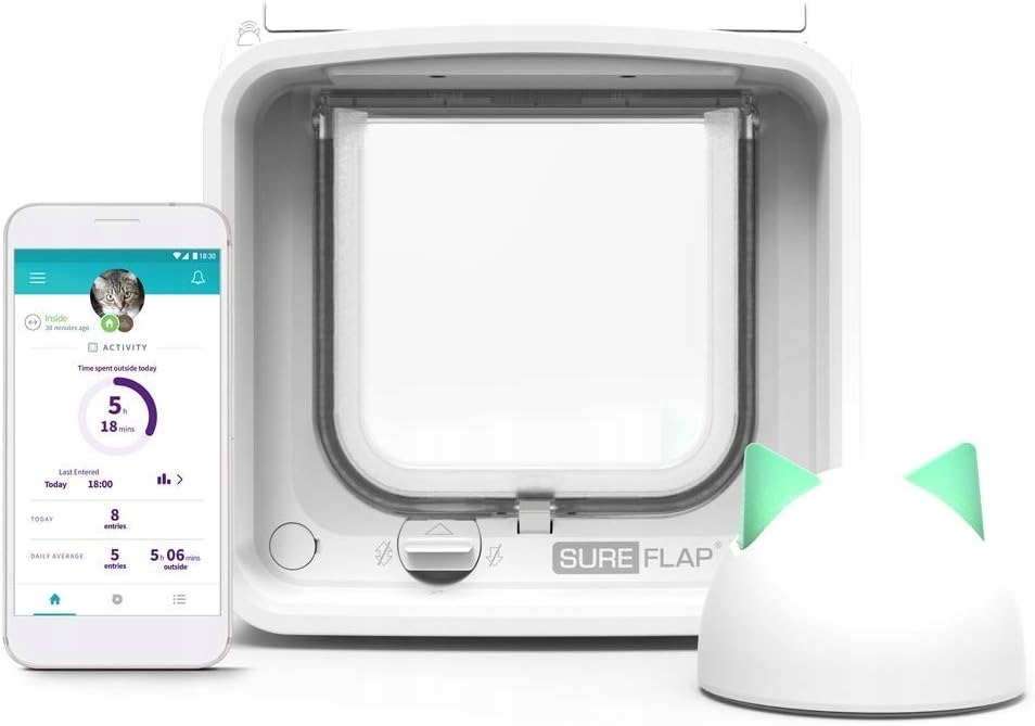 Levně Dvířka pro kočky Sureflap pro aplikace