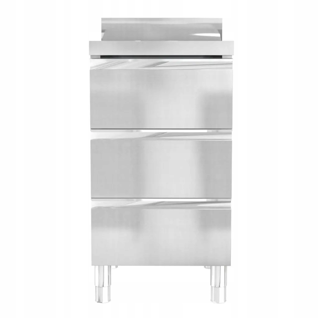 Szafki gastronomiczne, 3 szt., stal nierdzewna Głębokość produktu 1 cm