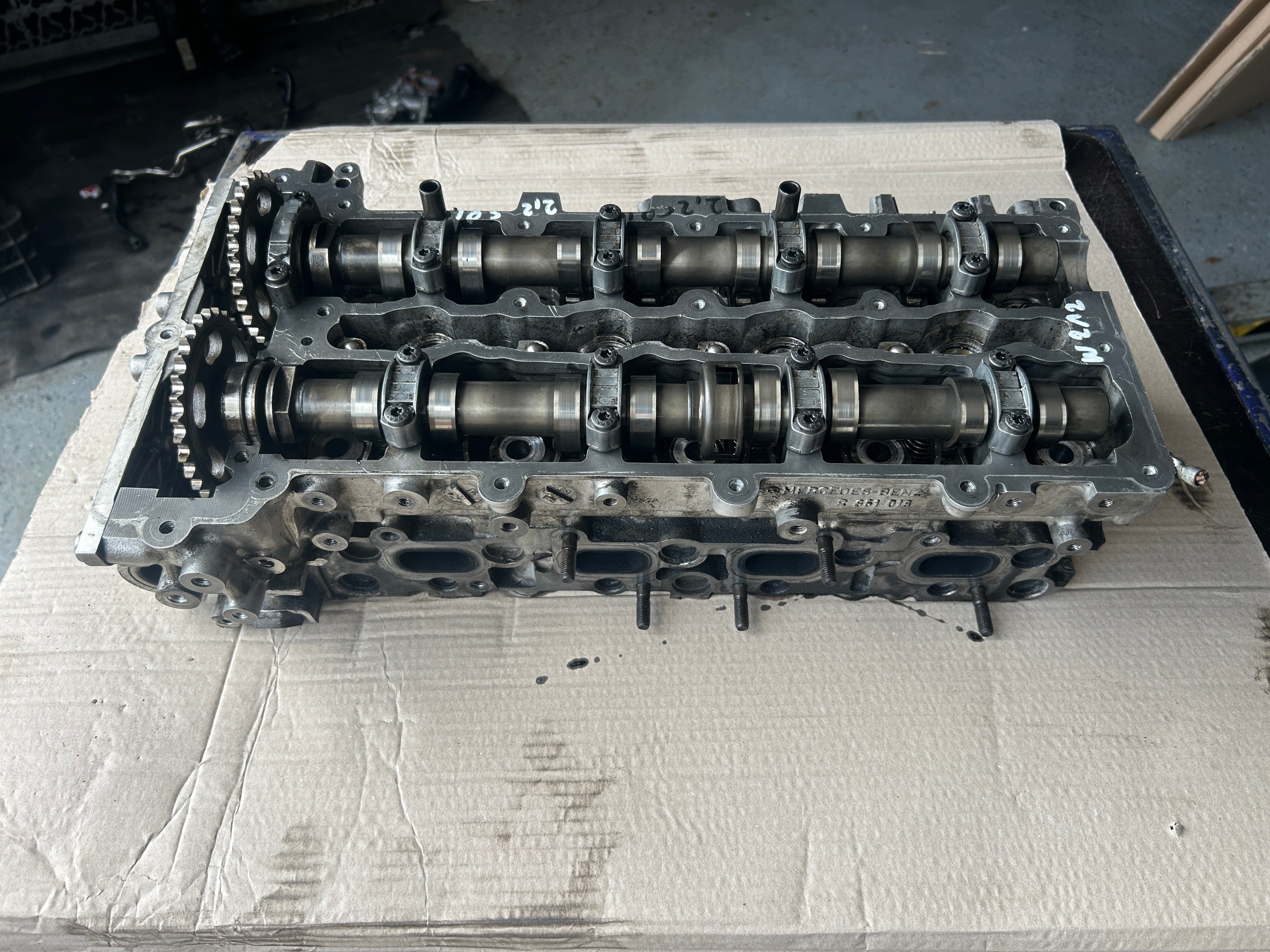 MERCEDES W212 LIFT 2,2 CDI head. complete A6510150601