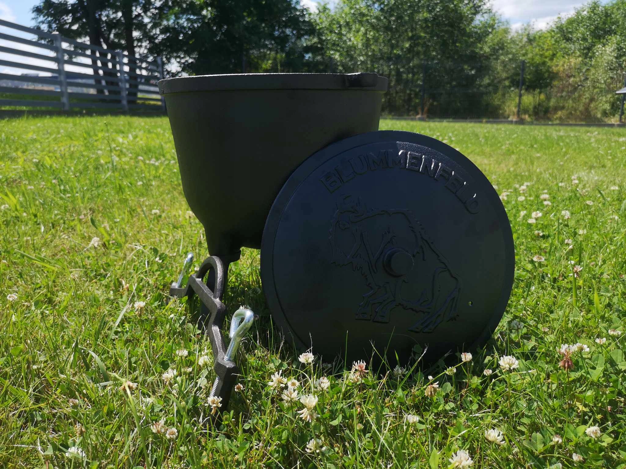 KOCIOŁEK ŻELIWNY MYŚLIWSKI GAR BLUMMENFELD 4L Stan opakowania oryginalne