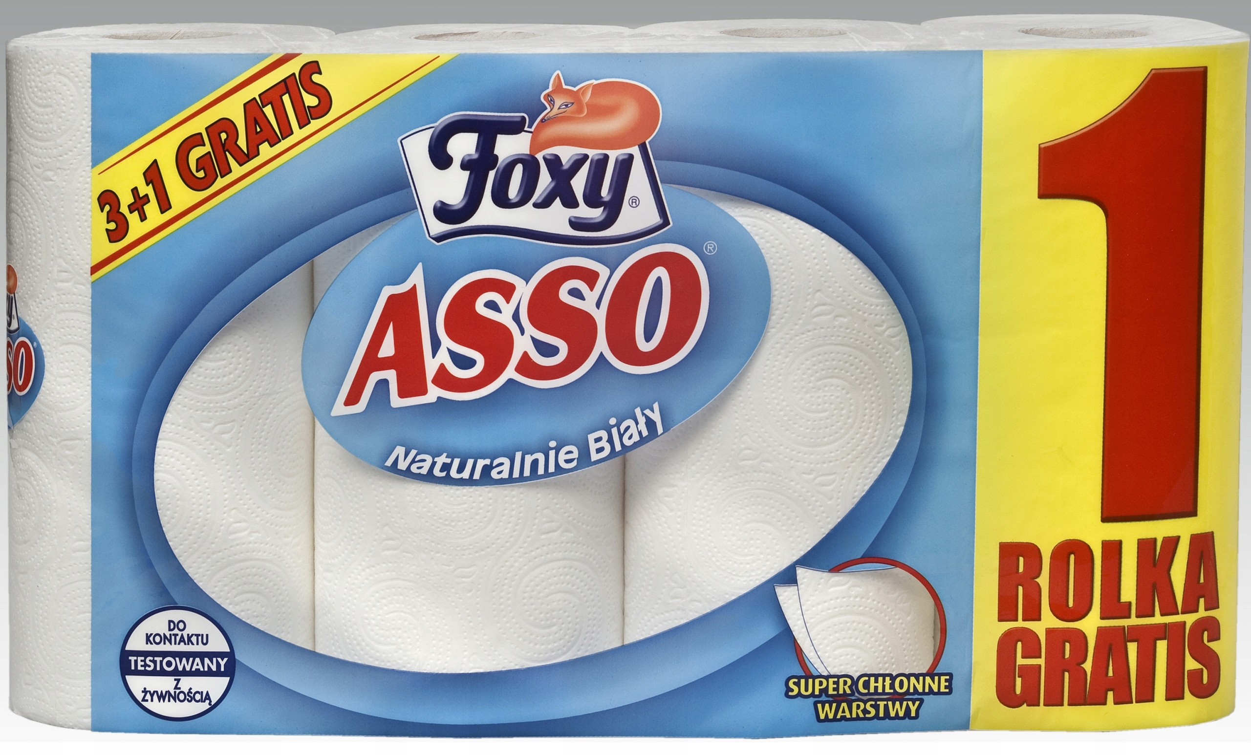 

Foxy Asso Ręcznik Papierowy Kuchenny (3+1) x 7 szt