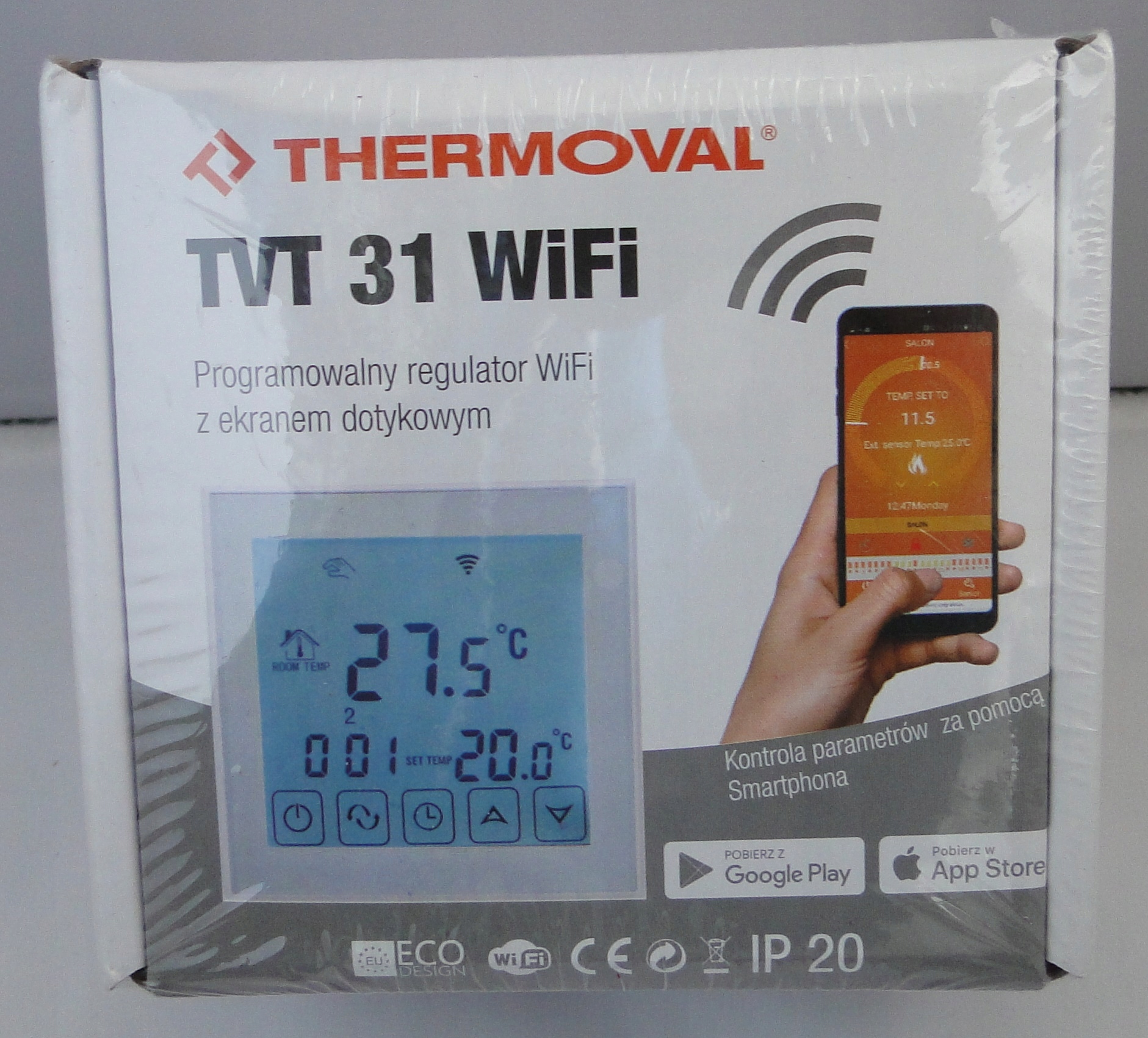 Regulator temperatury Thermoval TVT 31 WiFi Szerokość 0 cm