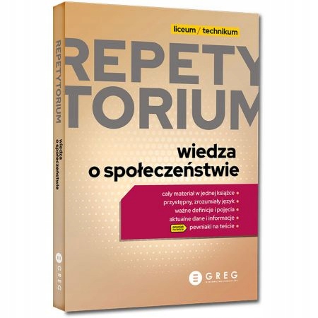Repetytorium Wiedza o społeczeństwie WOS liceum/technikum Matura 2024