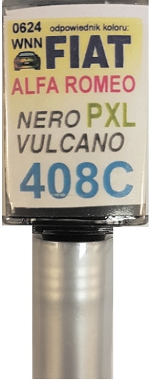 Fiat Alfa 408C Pxl Nero Vulcano Lakier Samochodowy Zaprawka Do Rys 10ML Ara