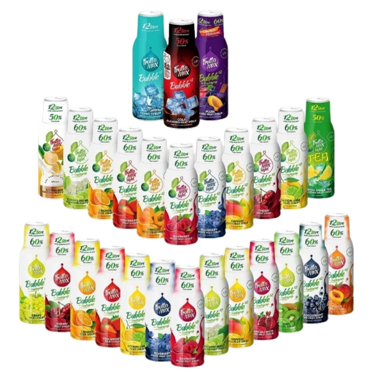 Syrop do saturatora koncentrat Fruttamax 3 x 500ml PORZECZKA WIŚNIA KIWI Pojemność 500 ml