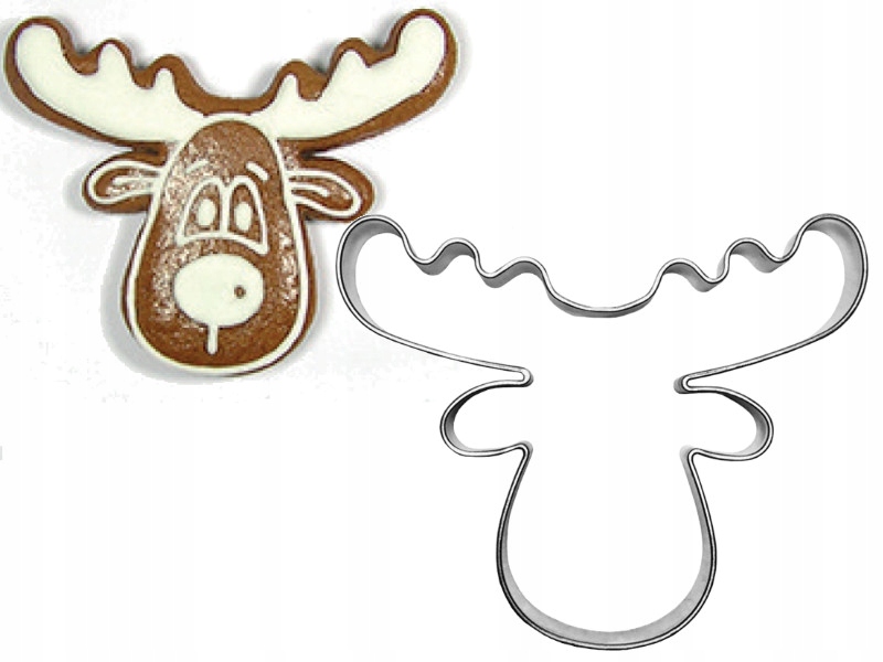 Foremka RENIFER (Poroże) 6,8, wykrawacz do ciastek Marka EkoForemki