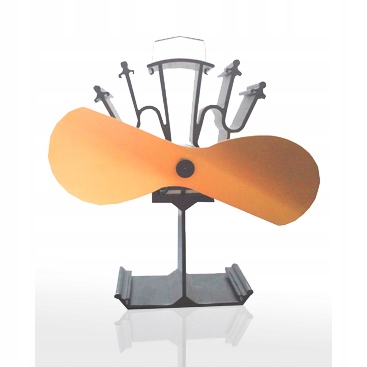 Ventilátor na krbové kachle 2 čepeľový plameň Gold