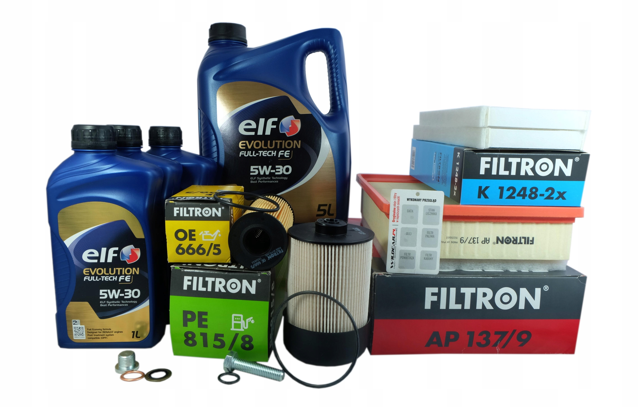 4 x Filter 5W30 Elf Nissan NV400 Renault Master 3 2.3