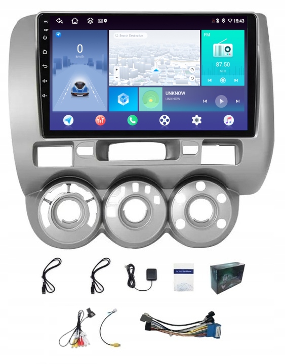 Rádio Navigácia Carplay Gps Android Honda Jazz 2001-2008 4GB 64GB Sim