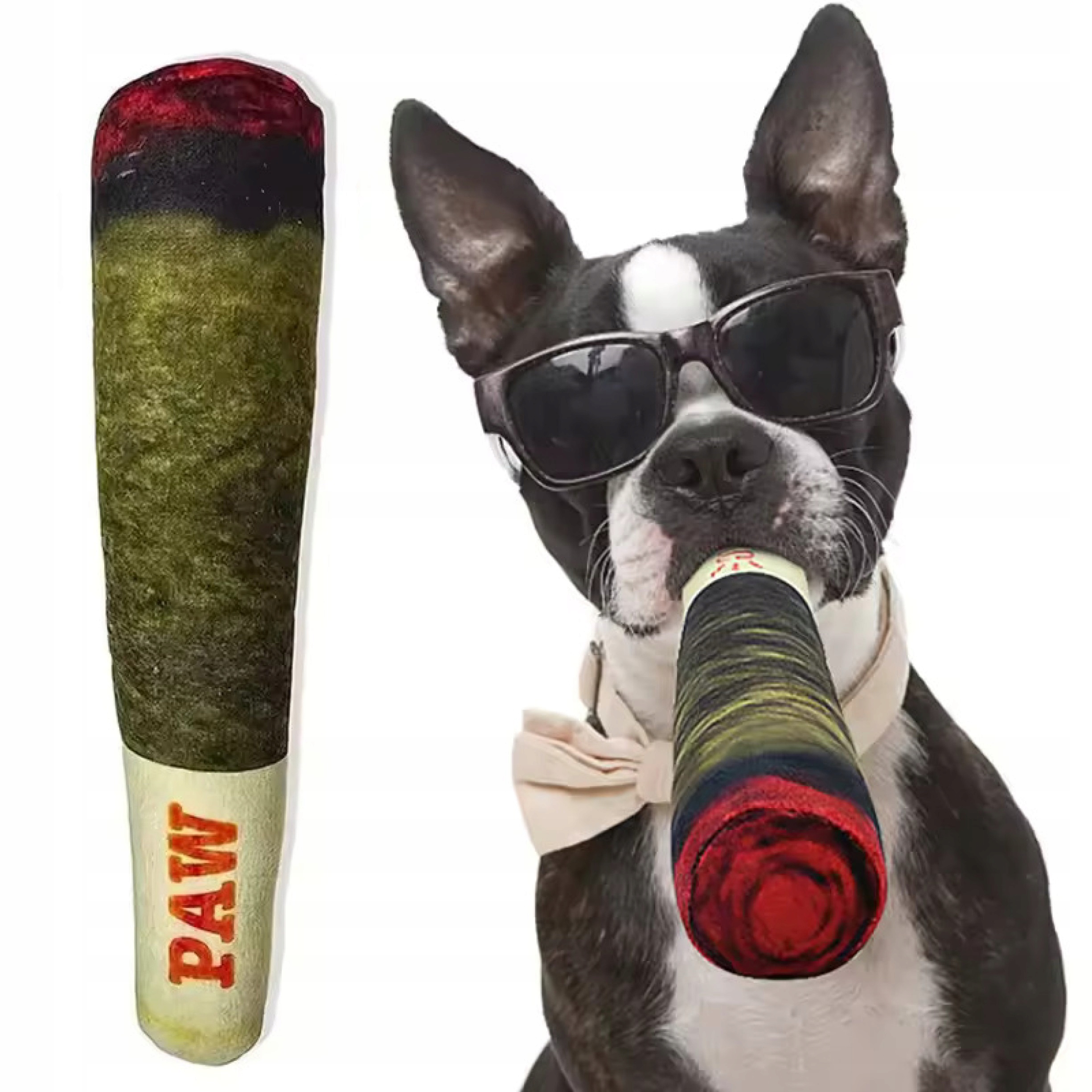 Levně Plyšák Pro Psy Imitace Vtipný Joint Pískací Falešný