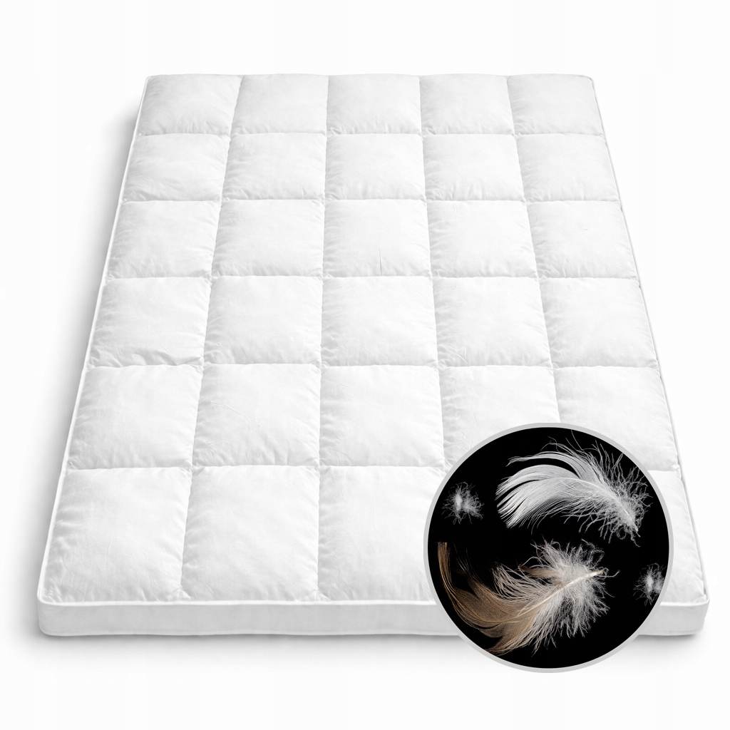 Topper na matrac 180x200 z peria a kačacieho páperia – povrchový matrac