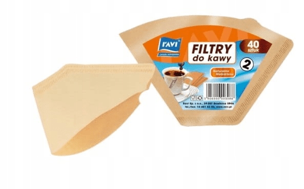 Filtry do kawy 2 folia 40szt Ravi