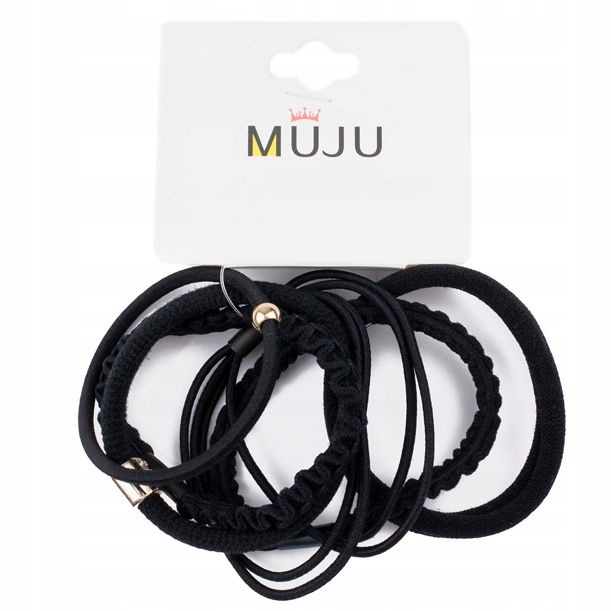 

Gumki Do Włosów zestaw gumek 6 Sztuk czarne