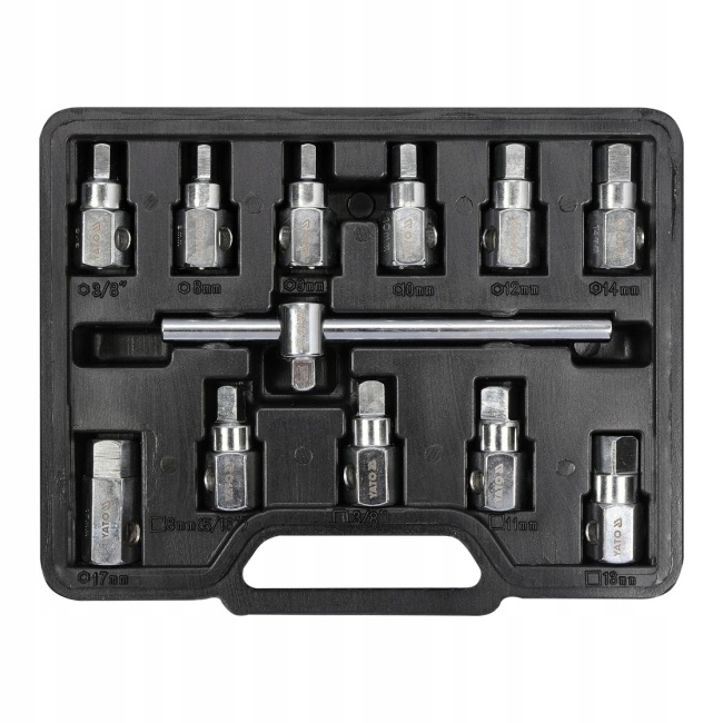 Komplet kluczy do spustu oleju Yato 12 części