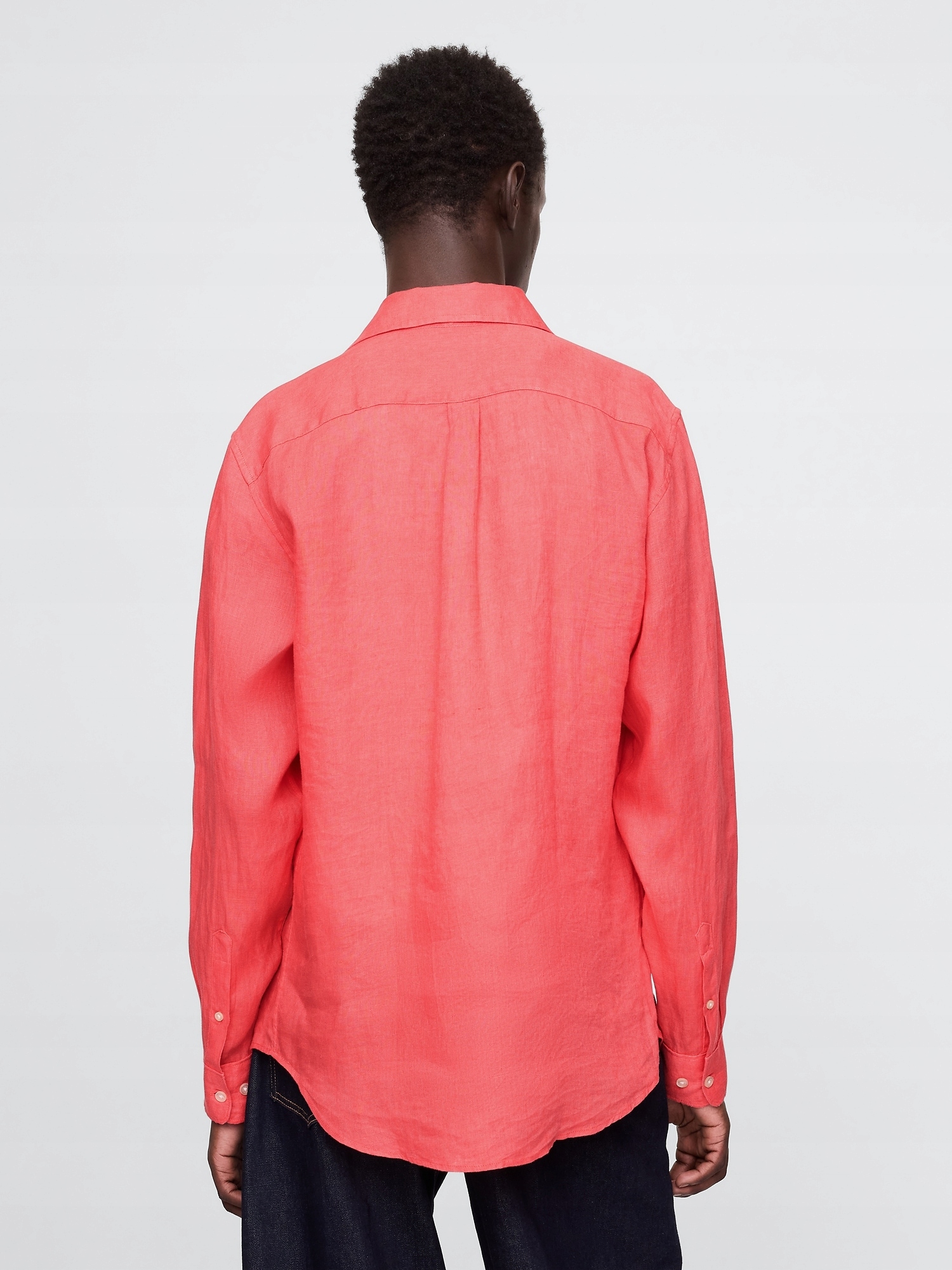 Gap Lněná košile Classic Shirt
