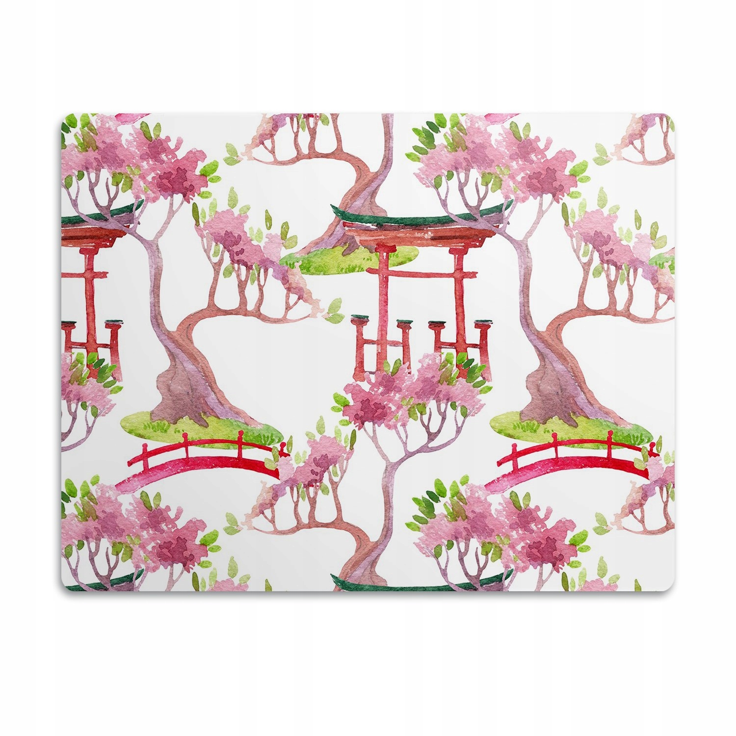 Levně Ochranná podložka pod misky Japonské motivy 90x60 cm