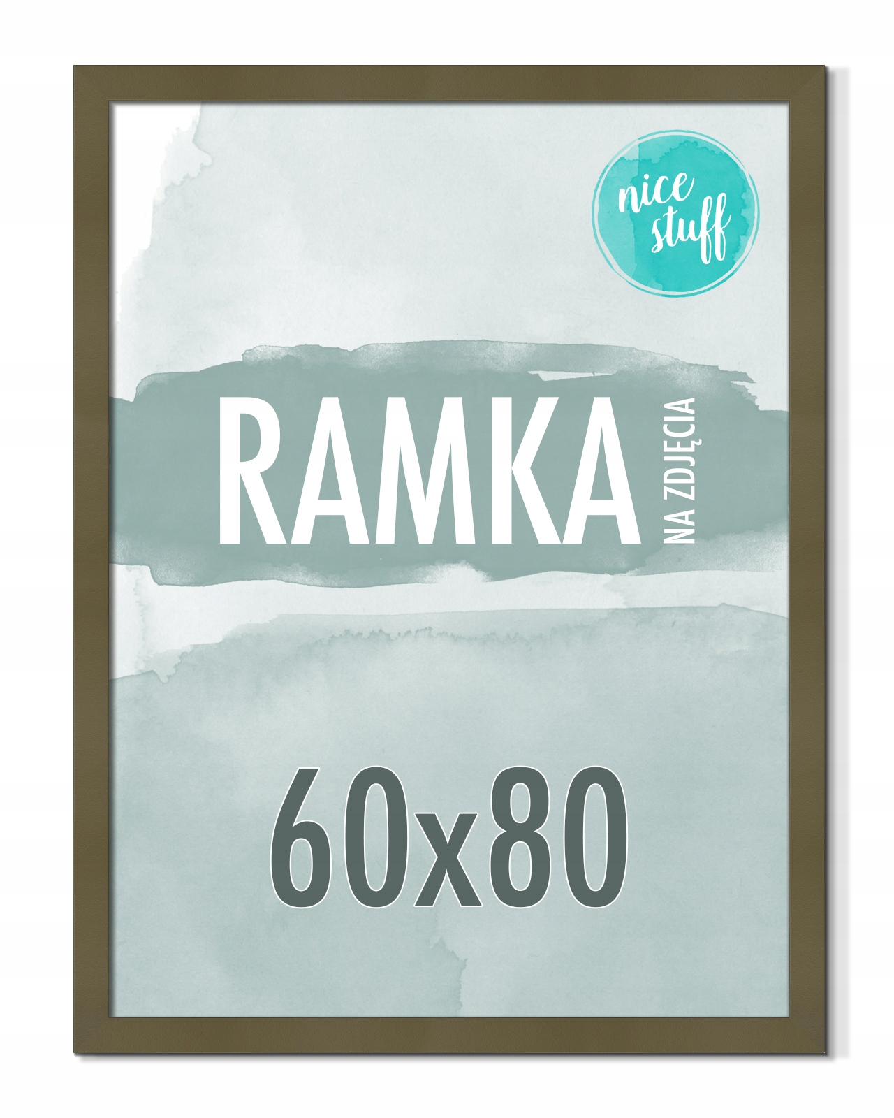 Rámeček 60x80 Rámeček Na Fotografie 80x60 Plakát Fotorámečky Zelená Oliva